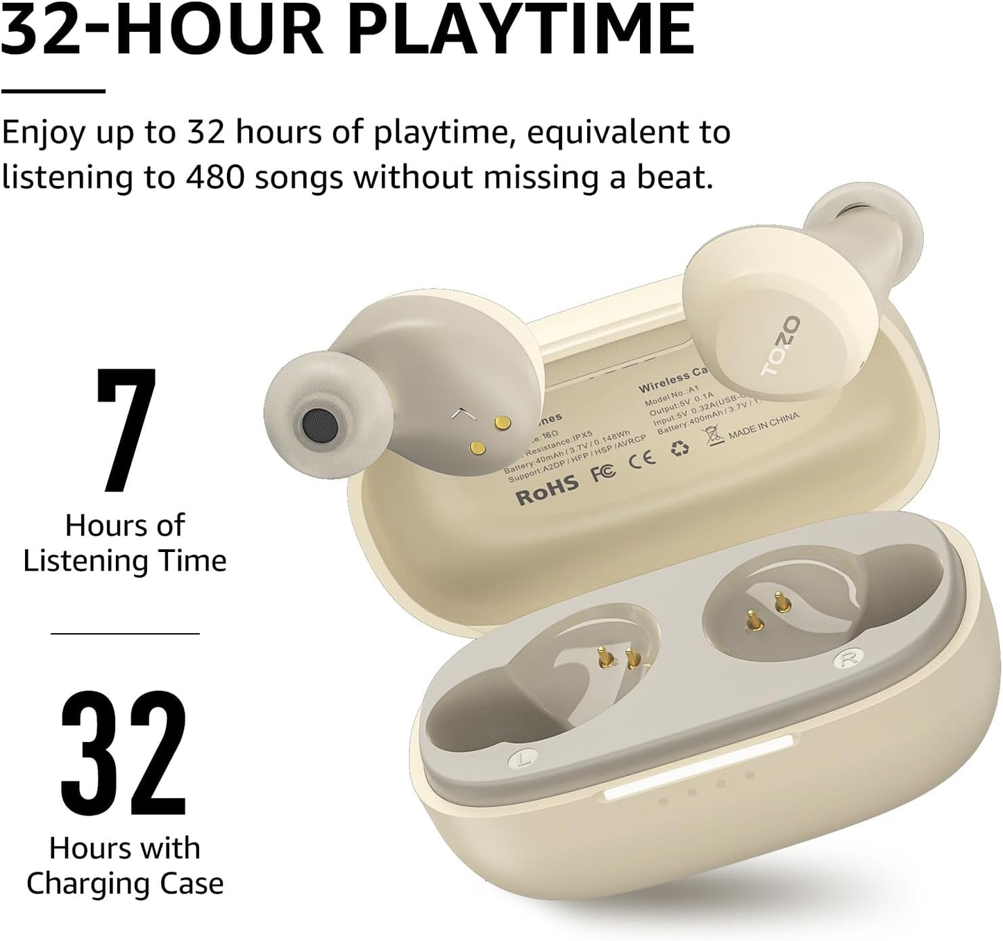 TOZO  Wireless Earbuds Bluetooth - used by kids and grown ups in our home