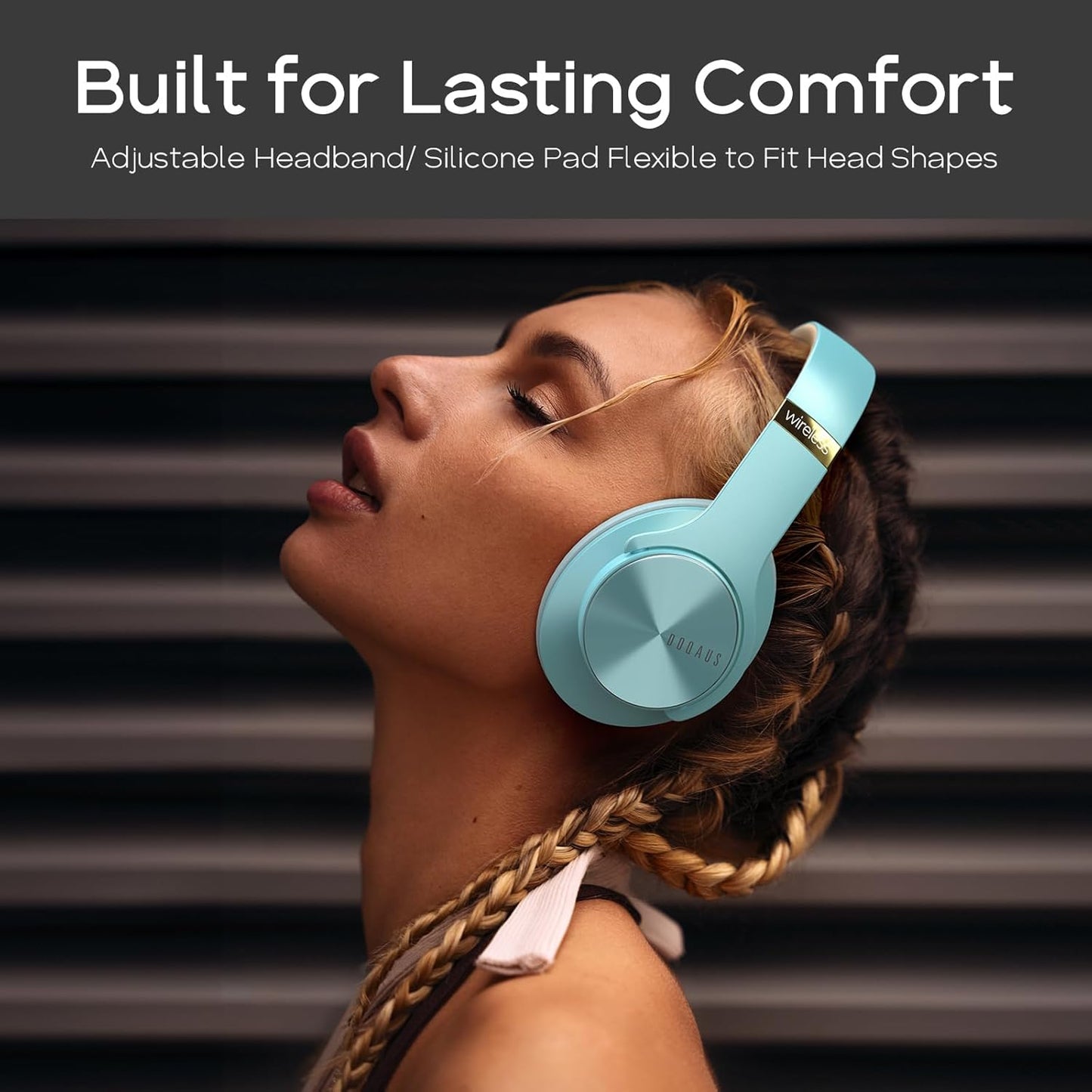 DOQAUS Wireless Over Ear Headphones