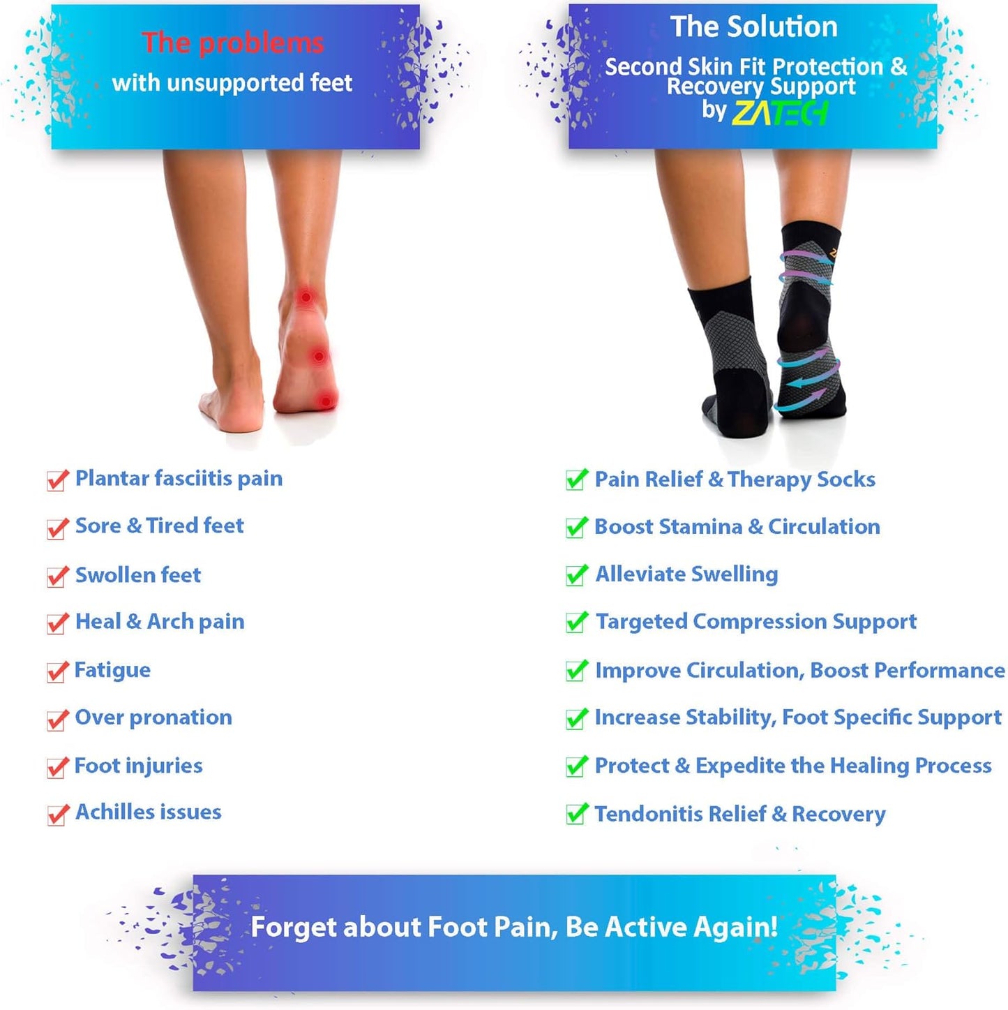 Plantar Fasciitis Socks,  Foot & Arch Support